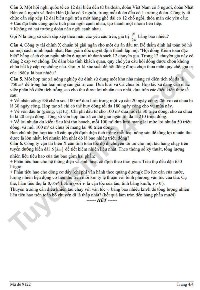 De thi thu tot nghiep THPT mon Toan 2026 - THPT so 2 Mo Duc (lan 1)