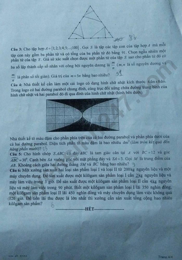 De thi thu tot nghiep THPT 2026 mon Toan - Cum chuyen mon 11 Dak Lak