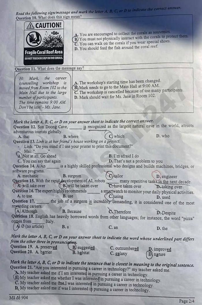 De thi hoc ki 2 nam 2026 mon Anh lop 9 - Phuong Ba Dinh