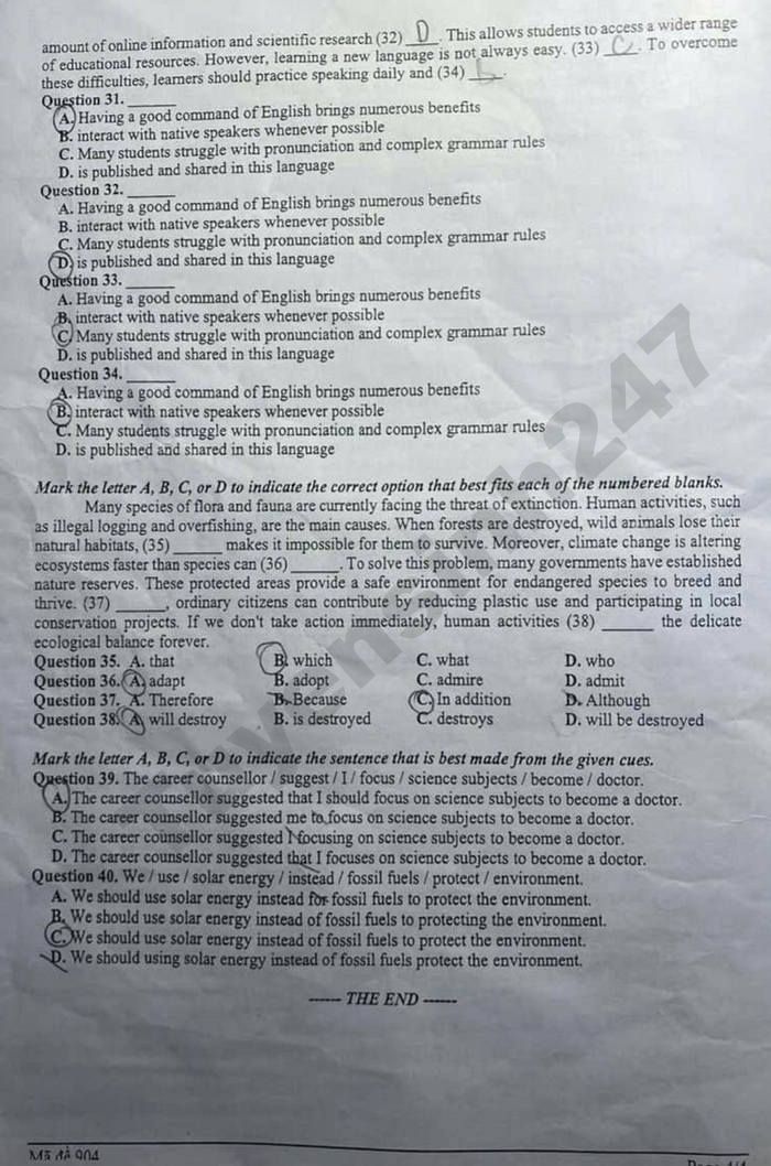 De thi hoc ki 2 nam 2026 mon Anh lop 9 - Phuong Ba Dinh