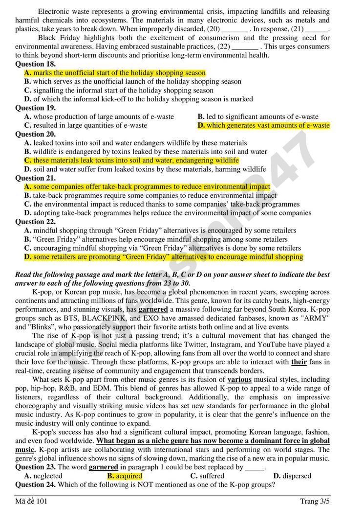 De thi thu tot nghiep THPT 2026 THPT Ba Ria - mon Anh