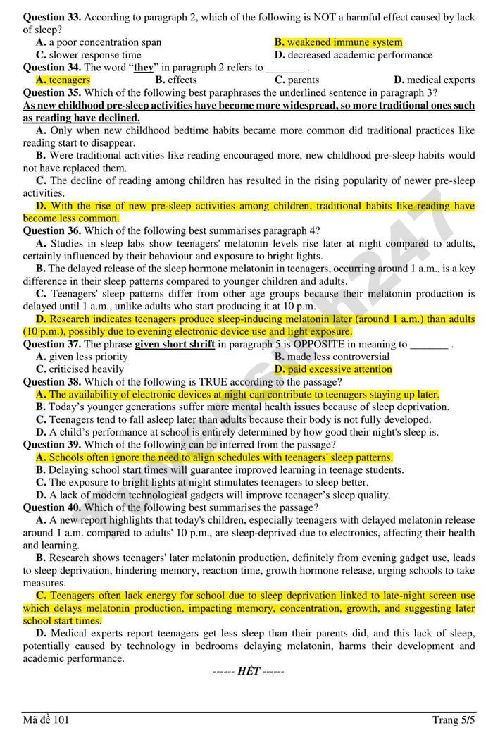 De thi thu tot nghiep THPT 2026 THPT Ba Ria - mon Anh