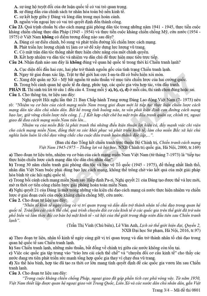 De thi thu mon Su tot nghiep THPT 2026 - Cum chuyen mon 11 Dak Lak (co dap an)