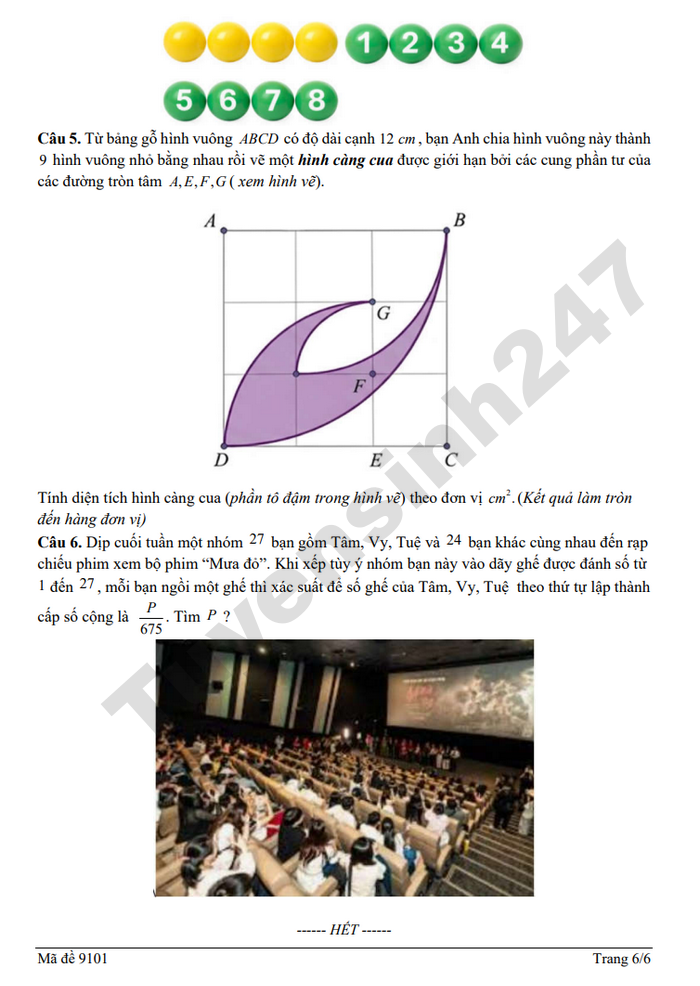 De thi thu TN THPT lan 1 nam 2026 mon Toan - THPT Chuyen Le Khiet