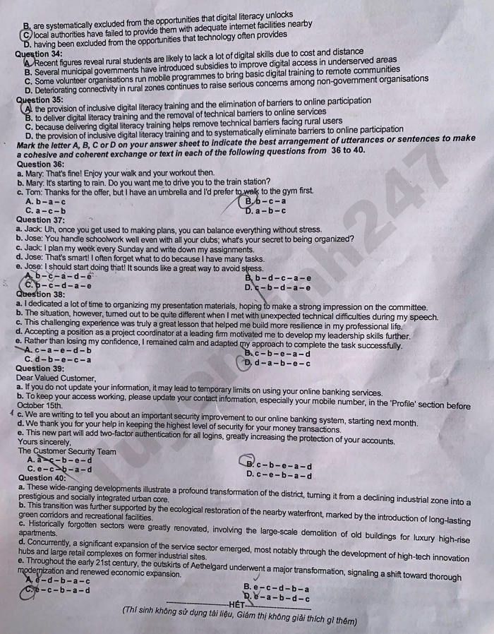 De thi thu mon Anh TN THPT 2026 dot 2 - So GDDT Phu Tho