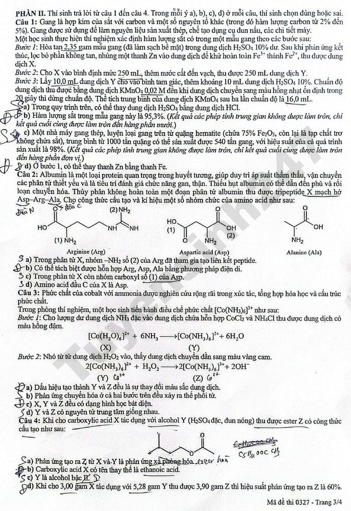 De thi thu TN THPT 2026 So GD Phu Tho - mon Hoa (dot 2)