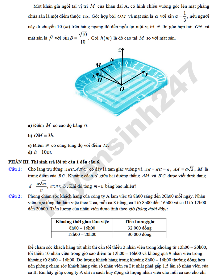 De thi thu mon Toan tot nghiep THPT 2026 - THPT Hoang Hoa 3 (co dap an)