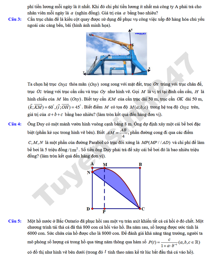 De thi thu mon Toan tot nghiep THPT 2026 - THPT Hoang Hoa 3 (co dap an)