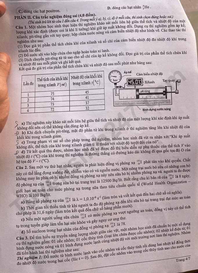 De thi thu tot nghiep THPT 2026 mon Ly - So GD Hai Phong