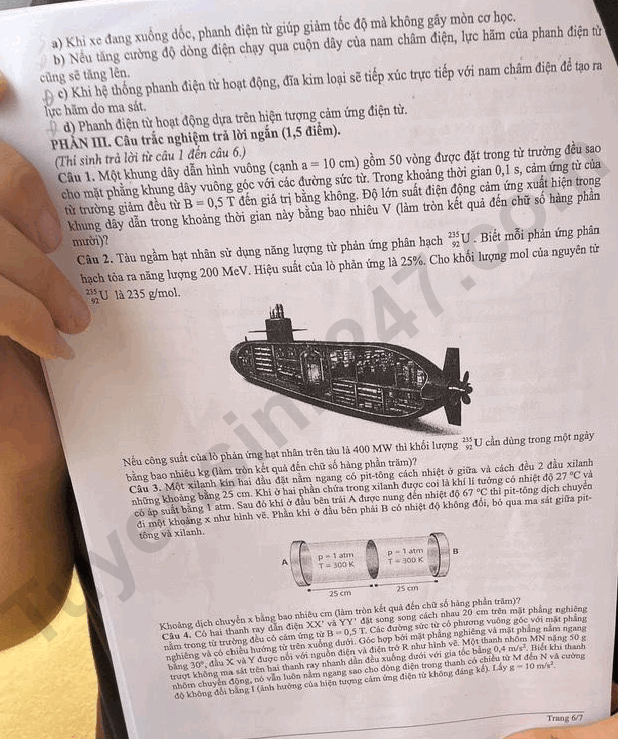 De thi thu tot nghiep THPT 2026 mon Ly - So GD Hai Phong