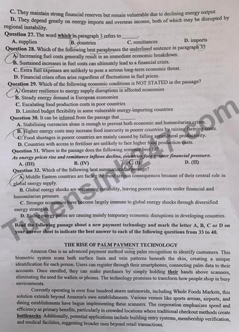 De thi thu tot nghiep mon Anh- So GD Hai Phong nam 2026