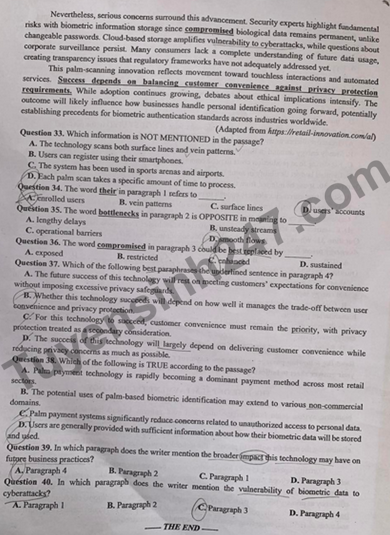 De thi thu tot nghiep mon Anh- So GD Hai Phong nam 2026