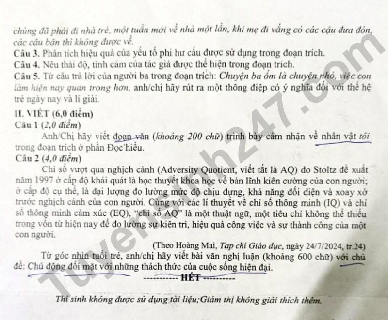 De thi thu tot nghiep THPT 2026 mon Van - So GDDT Hai Phong