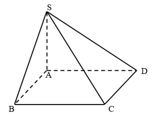 Cho hình chóp S.ABCD có đáy là hình chữ nhật với AB=a, BC=a căn bậc hai của  3