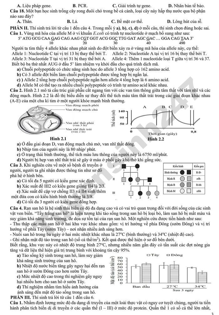 De thi thu mon Sinh tot nghiep THPT 2026 - THPT Chuyen Luong Van Chanh