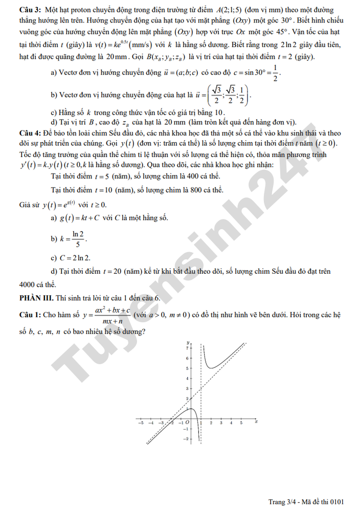 De thi thu tot nghiep THPT 2026 mon Toan - THPT Chuyen Luong Van Chanh
