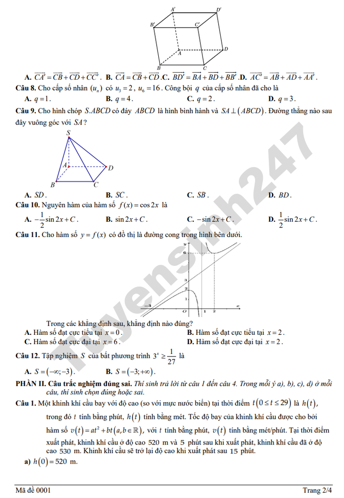 De thi thu tot nghiep THPT mon Toan 2026 - THPT Muong Lat (lan 2)