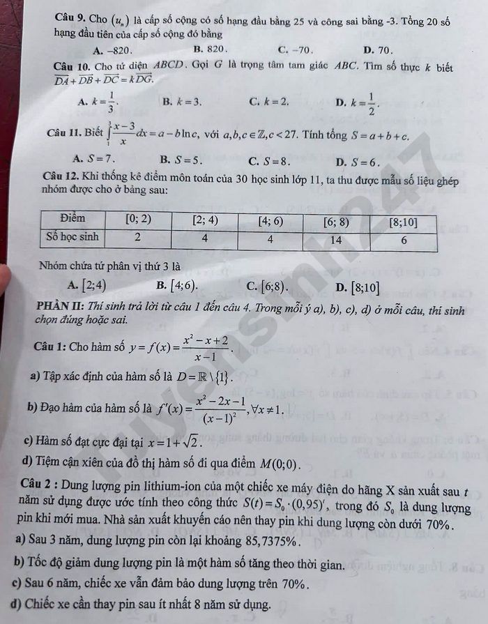 De thi thu tot nghiep THPT 2026 mon Toan - So GD Quang Tri