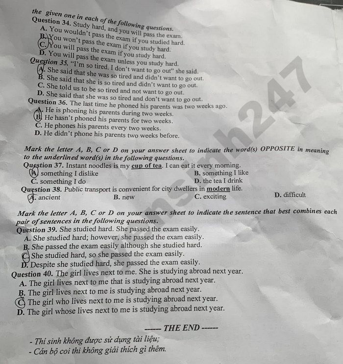 De thi cuoi ki 2 lop 9 mon Anh 2026 - So GD Hung Yen