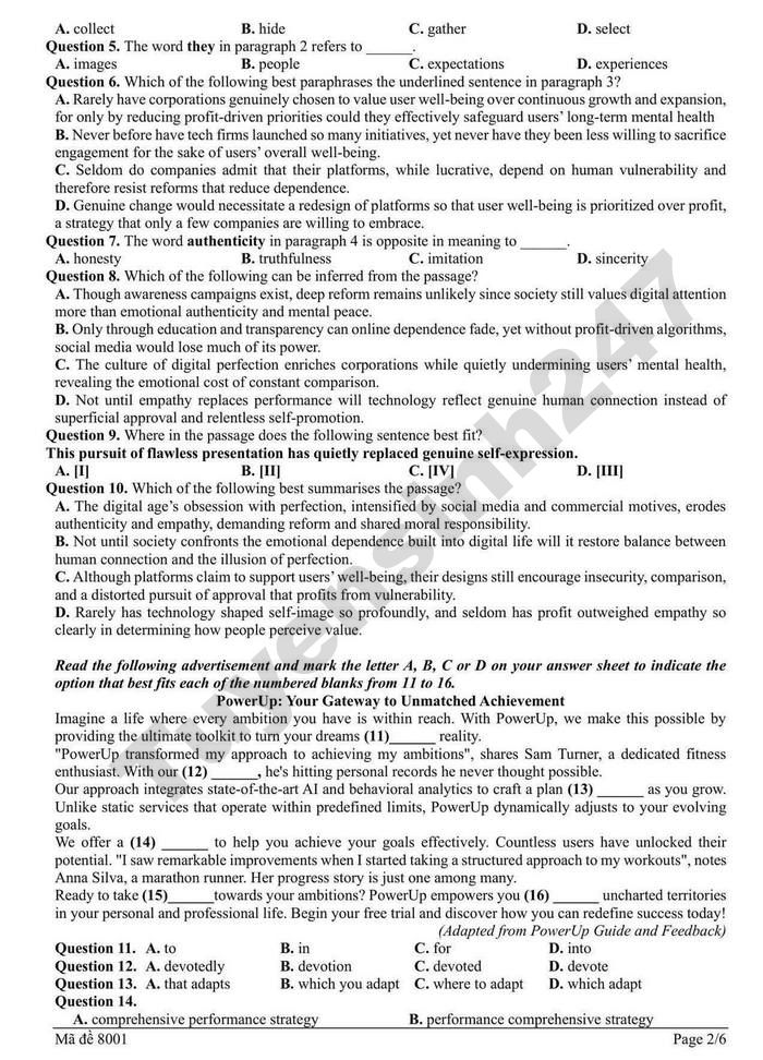 De thi thu tot nghiep THPT mon Anh 2026 - Cum truong THPT Bac Ninh