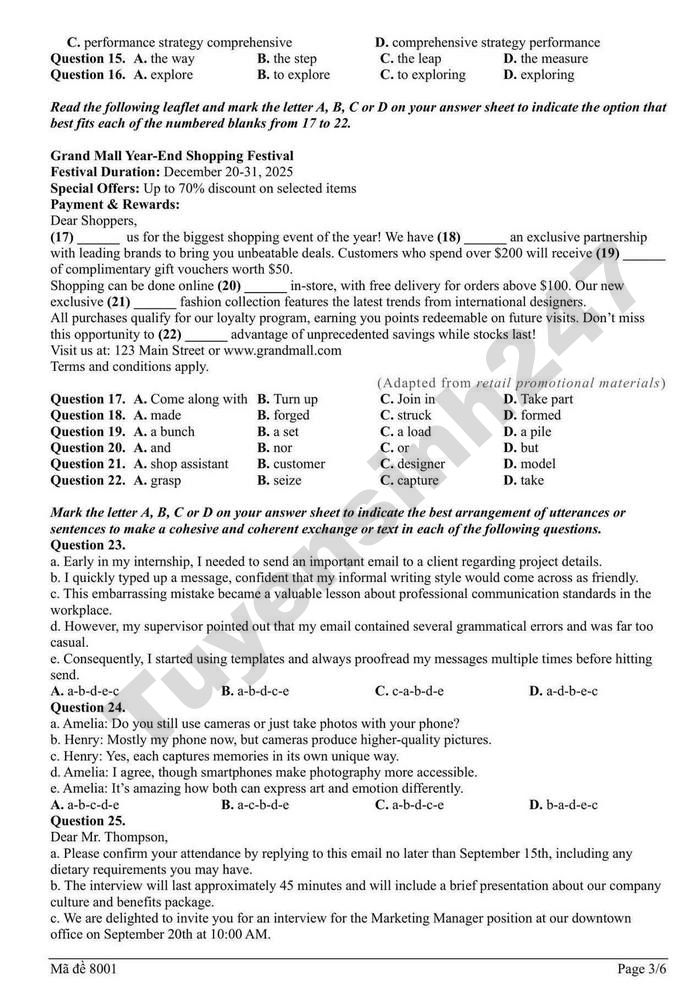 De thi thu tot nghiep THPT mon Anh 2026 - Cum truong THPT Bac Ninh