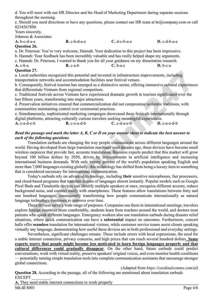 De thi thu tot nghiep THPT mon Anh 2026 - Cum truong THPT Bac Ninh