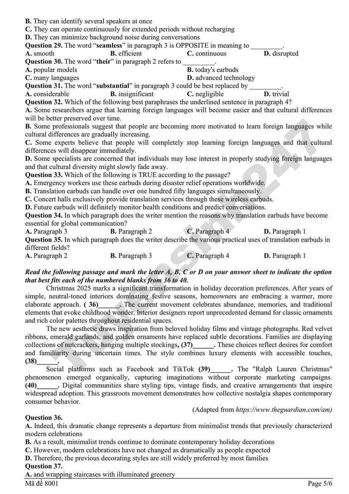 De thi thu tot nghiep THPT mon Anh 2026 - Cum truong THPT Bac Ninh