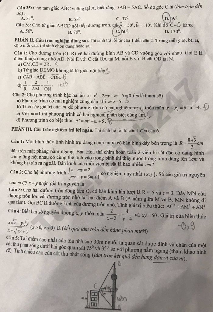 De thi hoc ki 2 nam 2026 So GD Hung Yen - mon Toan lop 9