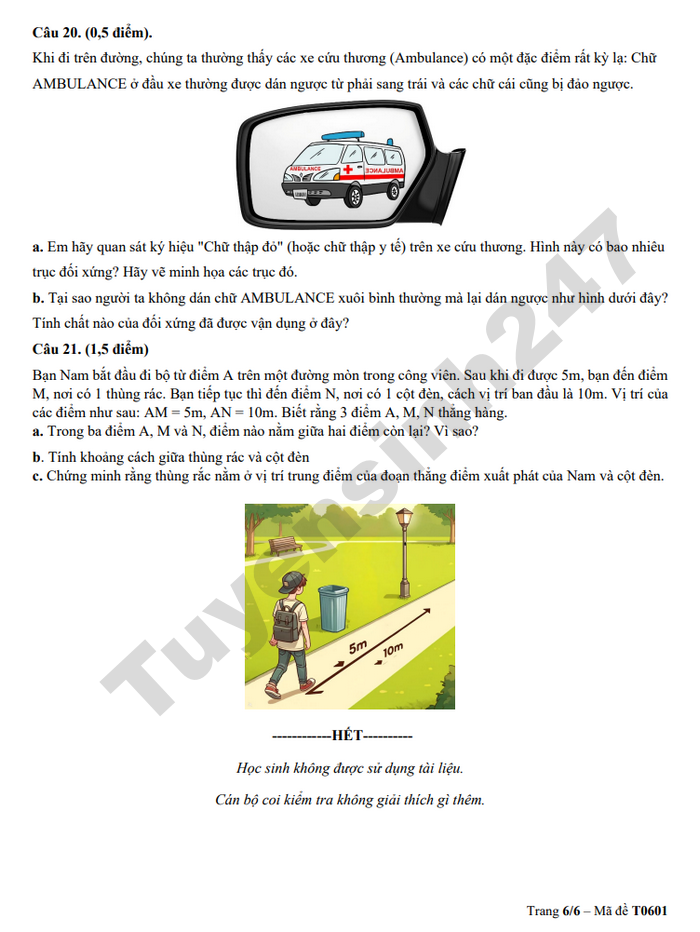 De thi cuoi ki 2 nam 2026 mon Toan lop 6 - TH-THCS-THPT Khai Nguyen