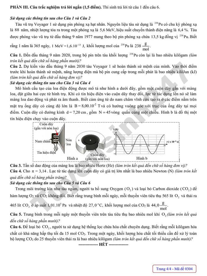 De thi thu mon Ly TN THPT nam 2026 - So GD Nghe An (dot 2)