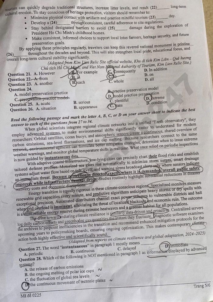 De thi thu mon Anh tot nghiep THPT nam 2026 - So GD Nghe An (dot 2)