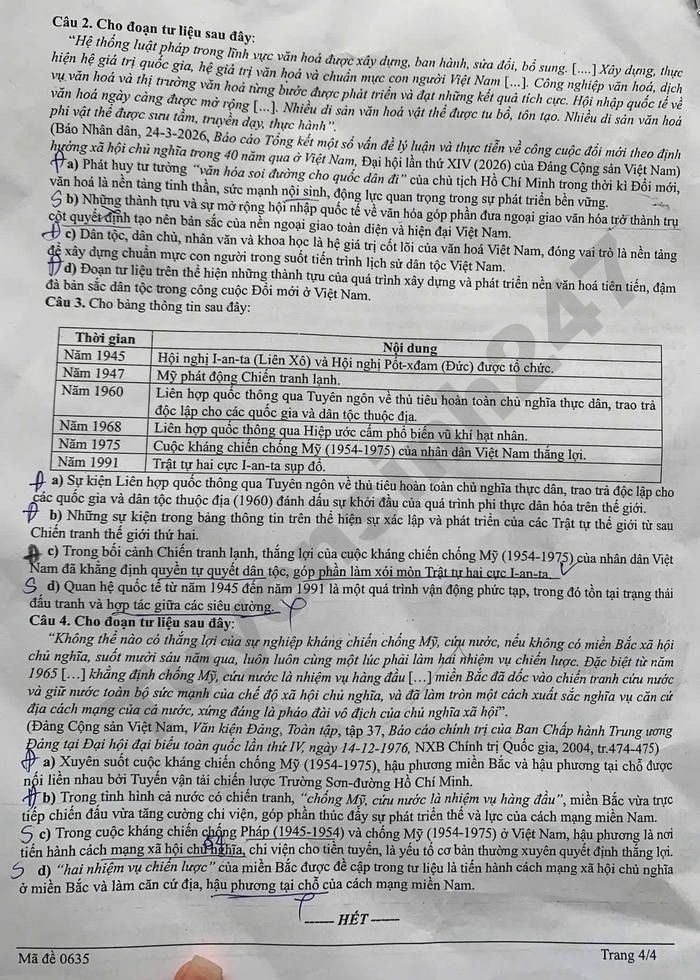 De thi thu tot nghiep THPT mon Su 2026 - So GD Nghe An (dot 2)