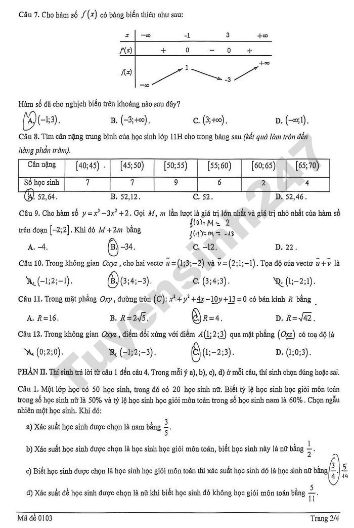 De thi thu tot nghiep THPT mon Toan 2026 - So GD Ca Mau
