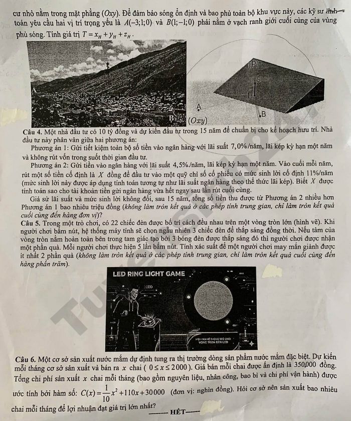 De thi thu mon Toan tot nghiep THPT 2026 dot 2 - So GD Nghe An