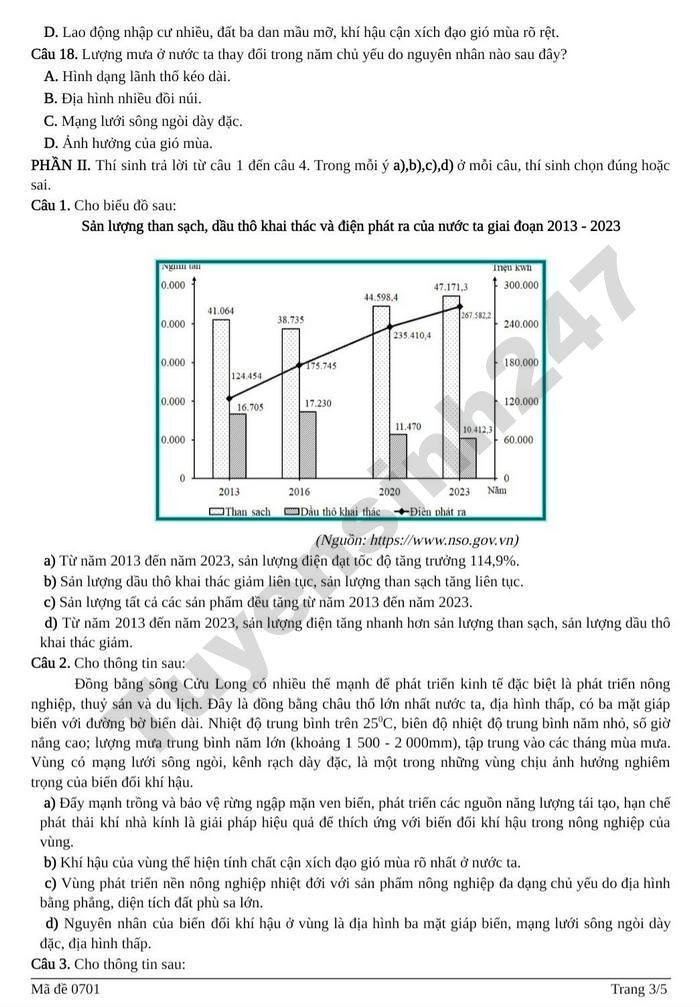 De thi thu tot nghiep THPT mon Dia 2026 - Cum chuyen mon so 1 Lao Cai
