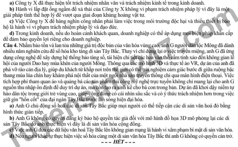 De thi thu tot nghiep mon GDKT&PL so Nghe An nam 2026