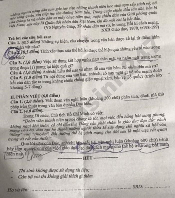 De thi thu tot nghiep THPT 2026 mon Van - TH, THCS&THPT DHHT