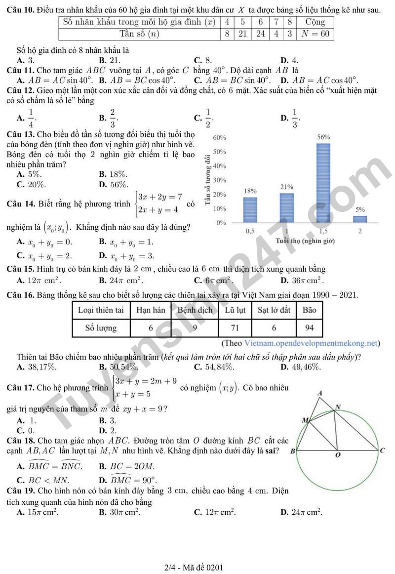 De thi thu lop 10 mon Toan nam 2026 – 2027 -  So GD&DT Bac Ninh (Co dap an)