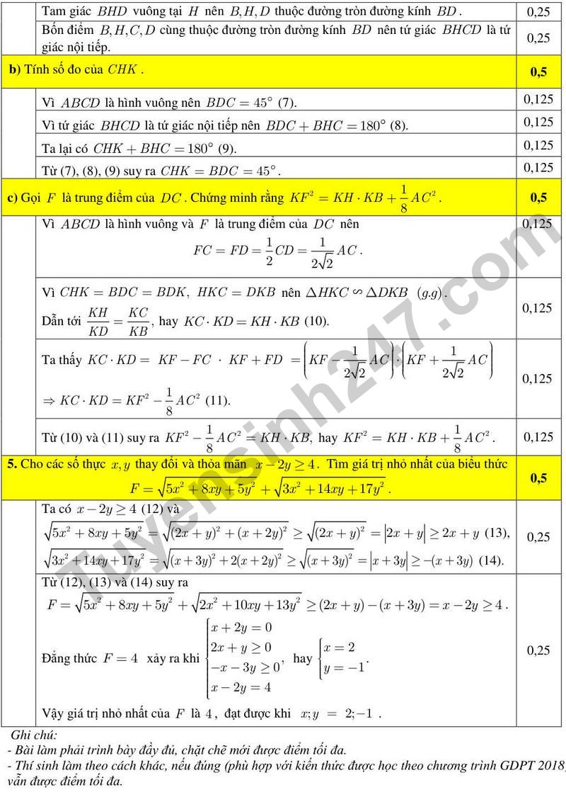 De thi thu lop 10 mon Toan nam 2026 – 2027 -  So GD&DT Bac Ninh (Co dap an)