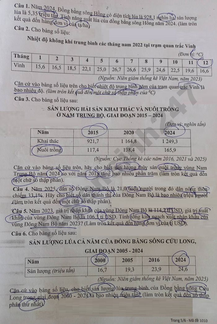 De thi cuoi ki 2 mon Dia lop 12 THPT Vo Thanh Trinh 2026