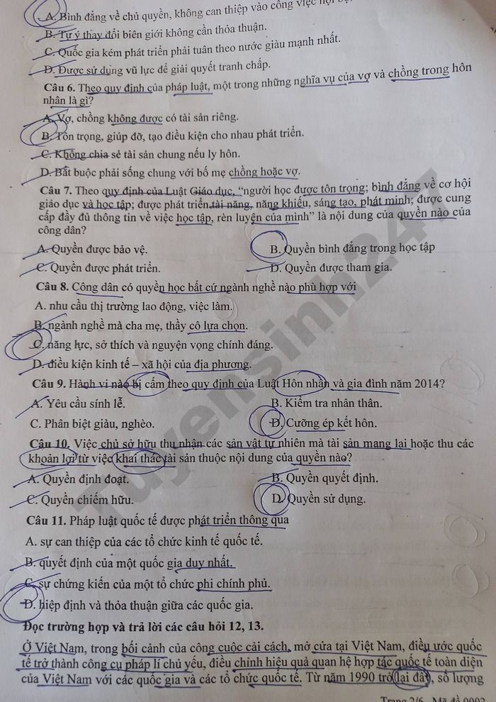 De thi hoc ki 2 lop 12 mon GDKT&PL 2026 - THPT Vo Thanh Trinh