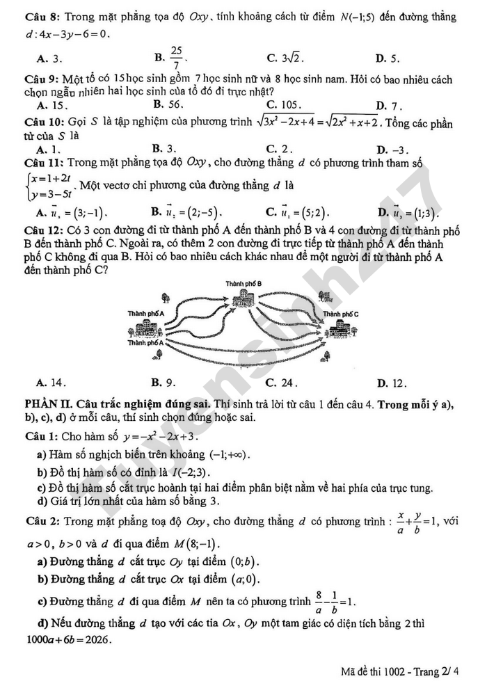 De thi hoc ki 2 lop 10 mon Toan 2026 - So GD Hung Yen