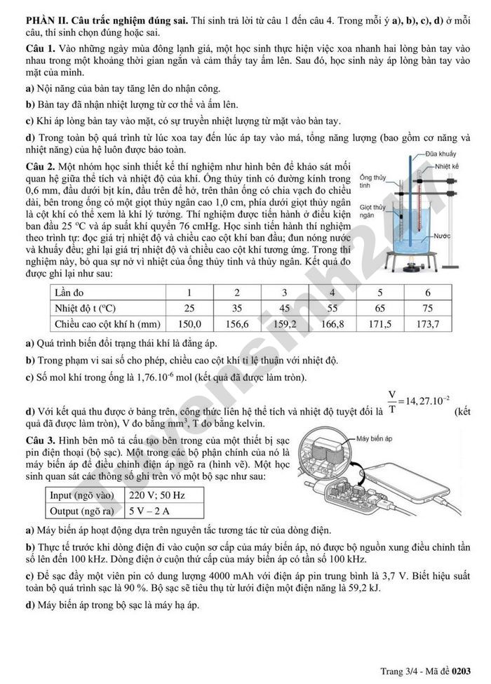 De thi thu mon Ly tot nghiep THPT 2026 - TP Da Nang