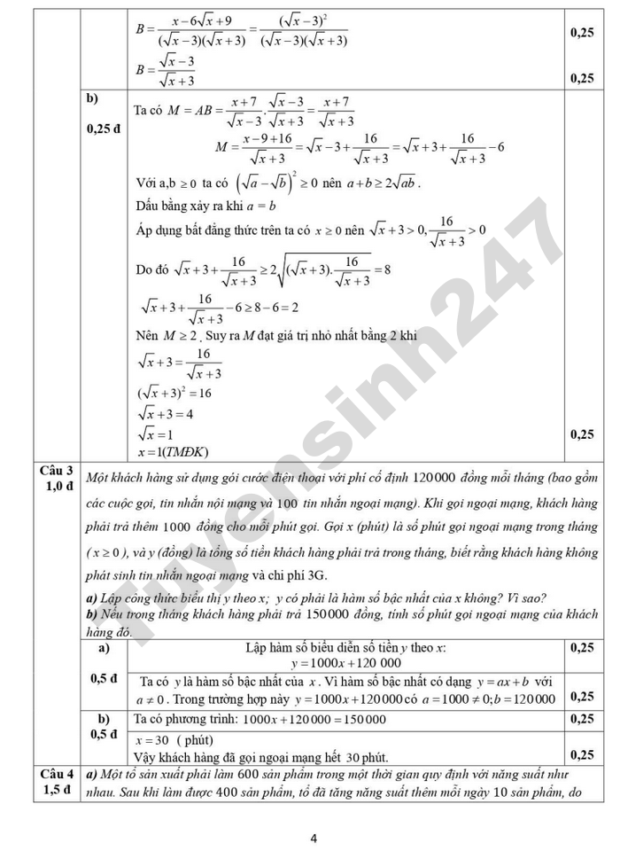 De thi thu vao lop 10 lan 2 mon Toan - THPT Luong Ngoc Quyen 2026 (co dap an)