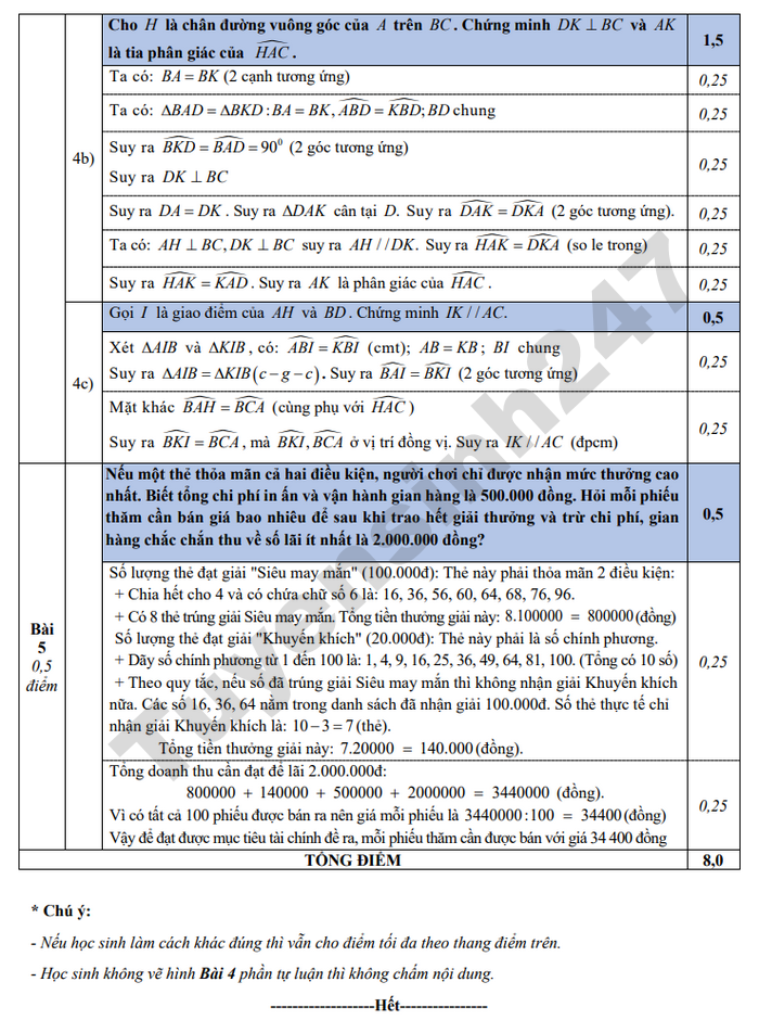 De thi ki 2 nam 2026 THCS Le Ngoc Han - lop 7 mon Toan (co dap an)