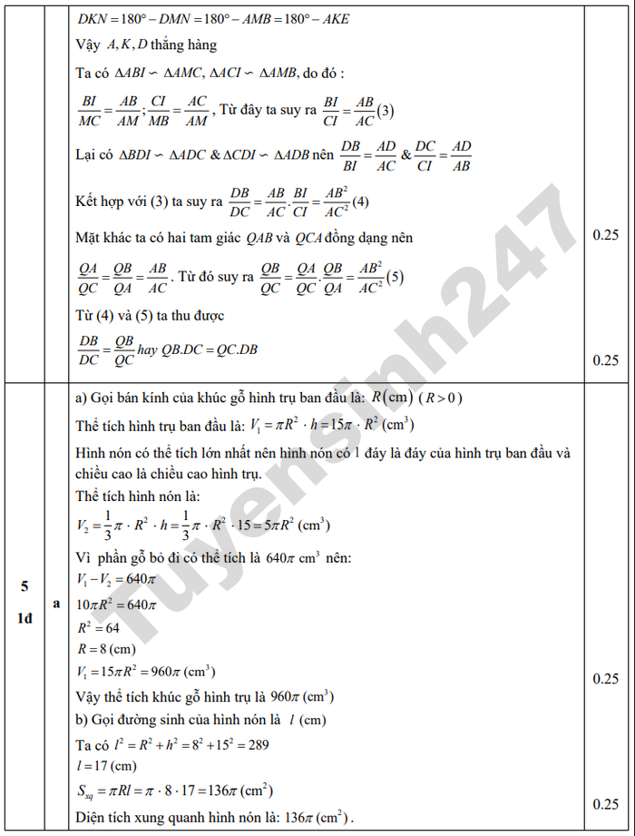 De thi thu vao lop 10 mon Toan 2026 - THCS Quang Tien (lan 3)