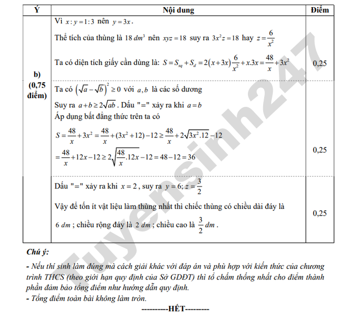 De thi thu vao lop 10 nam 2026 mon Toan - Cum truong THCS so 3,4 Ninh Binh