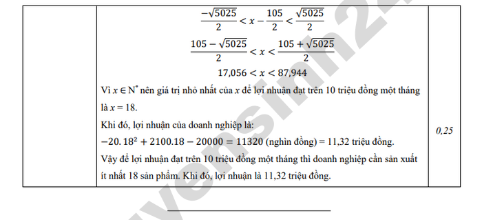 De thi thu vao lop 10 mon Toan 2026 - THCS Tu Lap (co dap an)