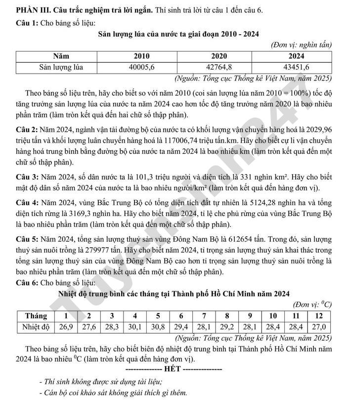 De thi thu tot nghiep THPT 2026 mon Dia - So GD Ninh Binh (lan 3)
