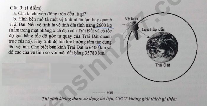 De thi cuoi ki 2 mon Ly lop 10 THPT Le Loi 2026
